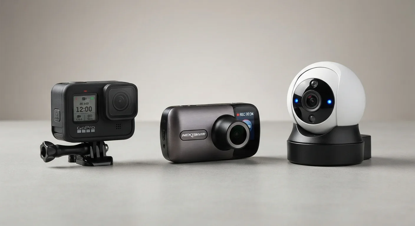 Action Cameras, Dashcams, and Security Cameras: Overlapping Uses, Different Designs