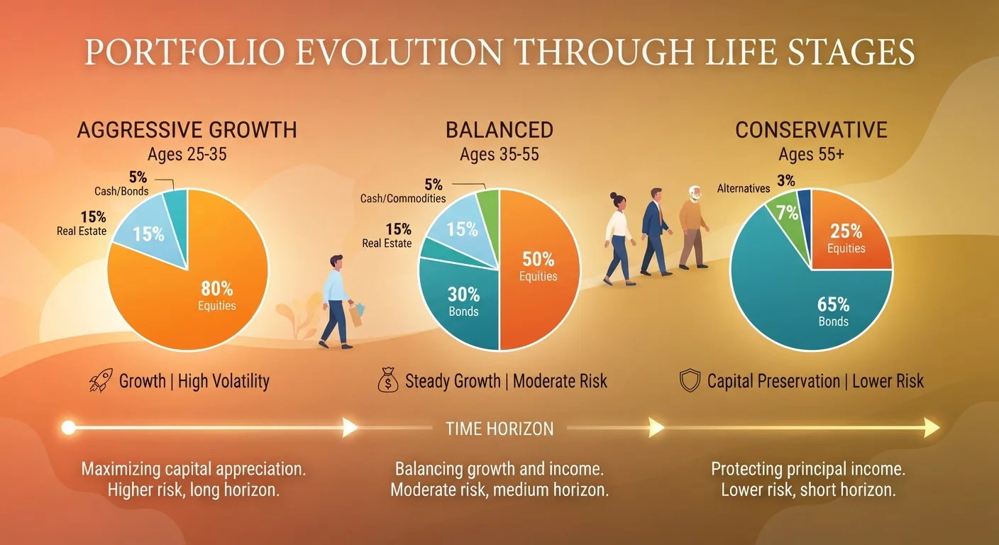 Asset Allocation Across Life Stages: How Portfolio Mix Tends to Shift Over Time