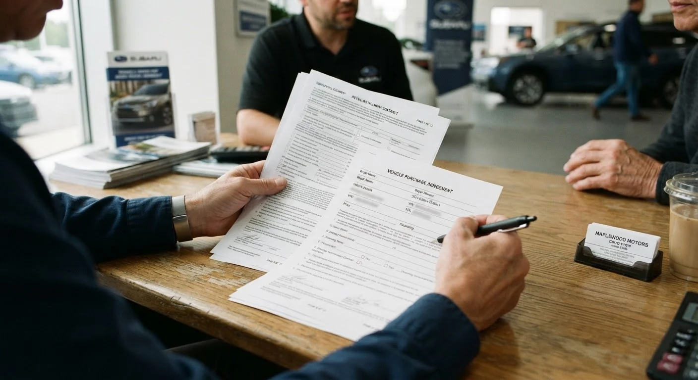What to Check Before Signing Any Car Purchase Agreement