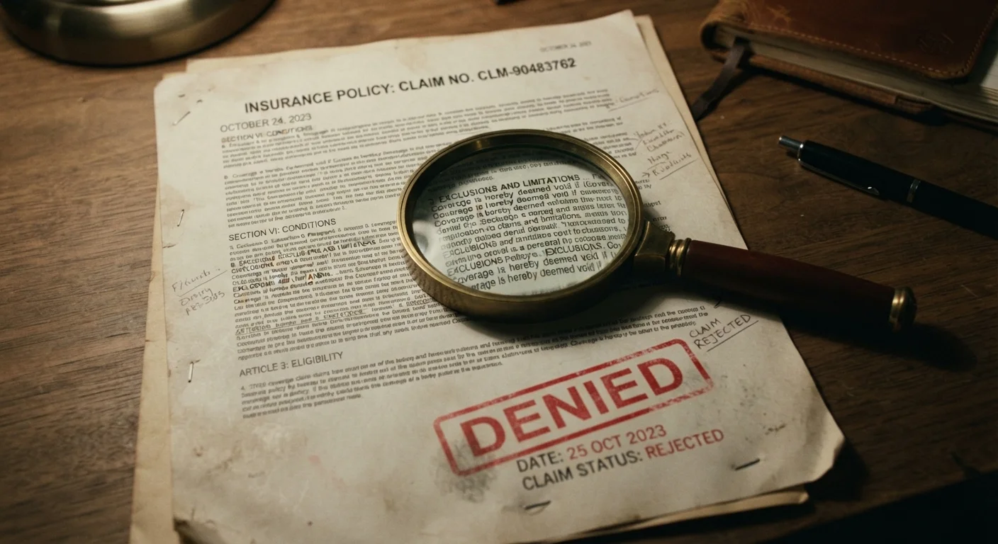 Why Insurance Claims Get Denied — and What the Fine Print Usually Says
